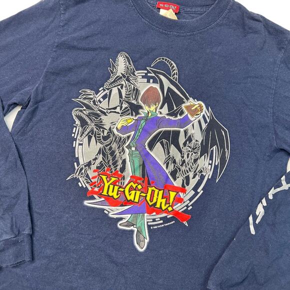 Yu-Gi-Oh! VTG 1996 Seto Kaiba Long Sleeve T-Shirt Anime Navy Blue Youth M Medium - Picture 3 of 6